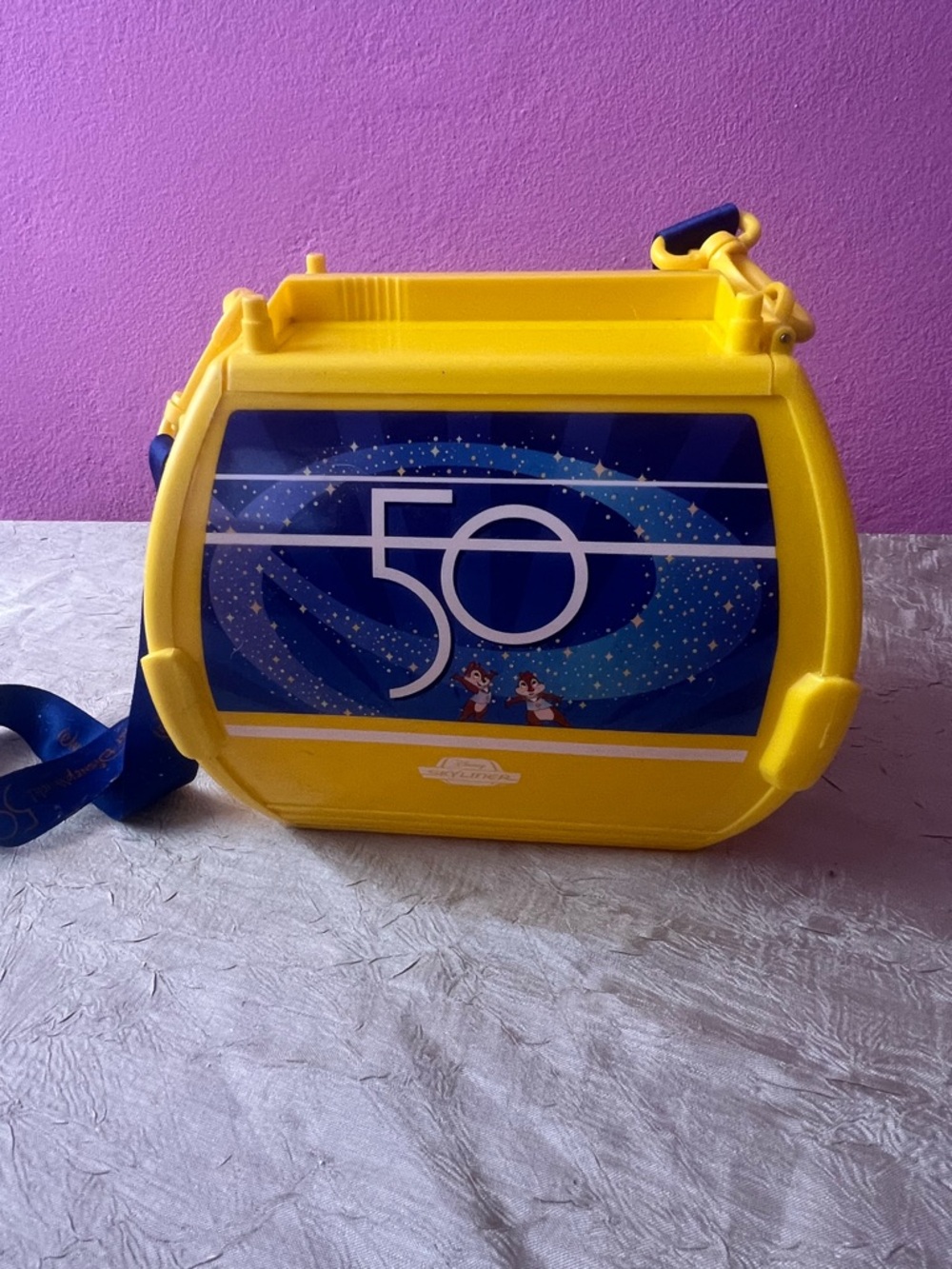 Rare Walt Disney World 50th Anniversary Skyliner Popcorn Bucket  Collectible